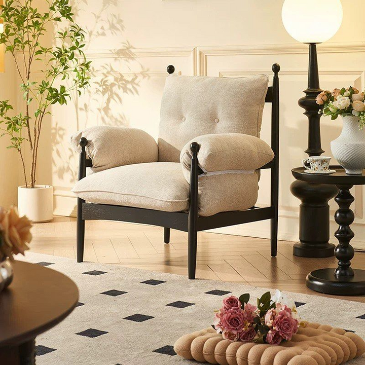 TASA Victorian Fabric Lounge Chair