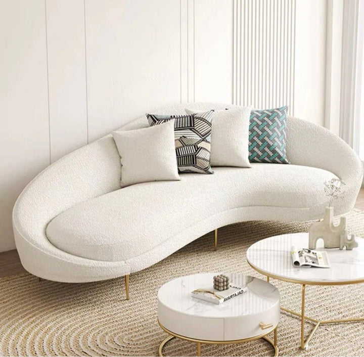 BETH Modern Curve Sofa