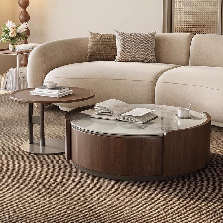 TROEJ Modern Round Coffee Tables