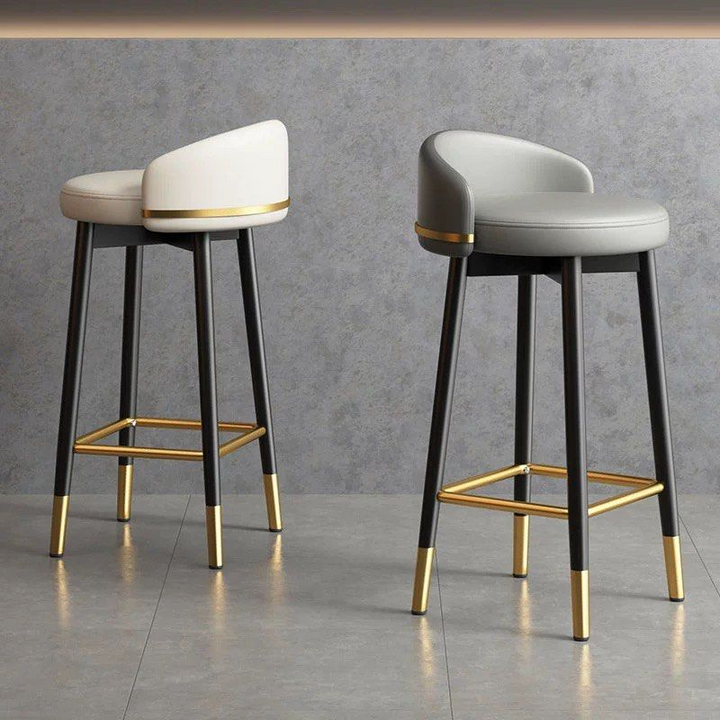 MEFUS Modern Leather Bar Stool