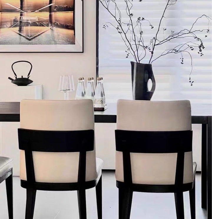 LUJO Modern Leather Dining Chair