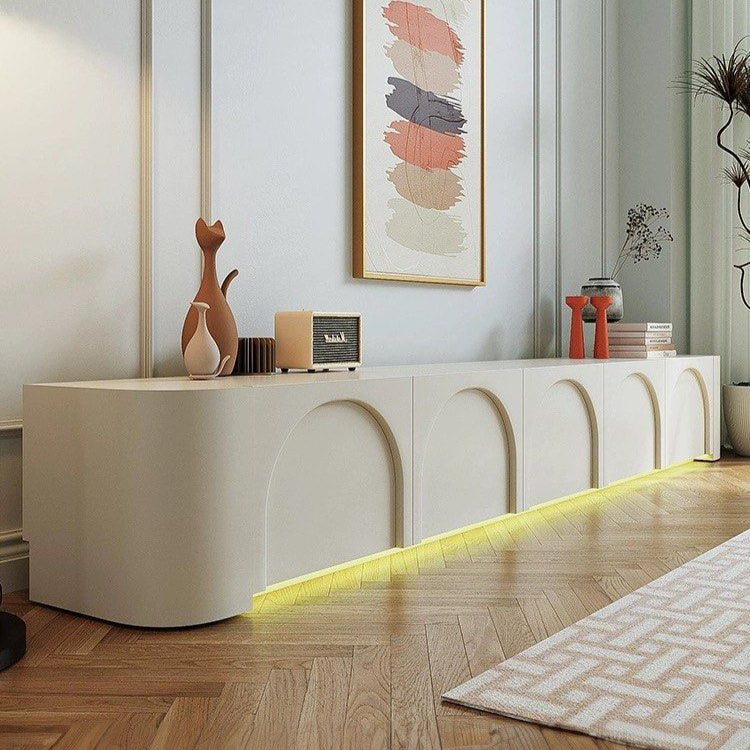 GEROM Japandi LED TV Console – Radical Homes