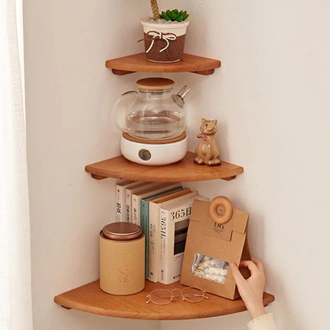 TRENDEN Solid Wood Wall Shelves