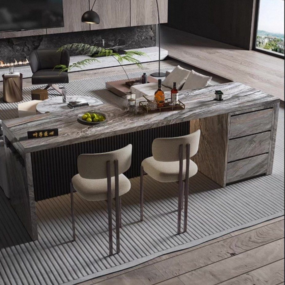 ALRIC Modern Sintered Stone Bar Table