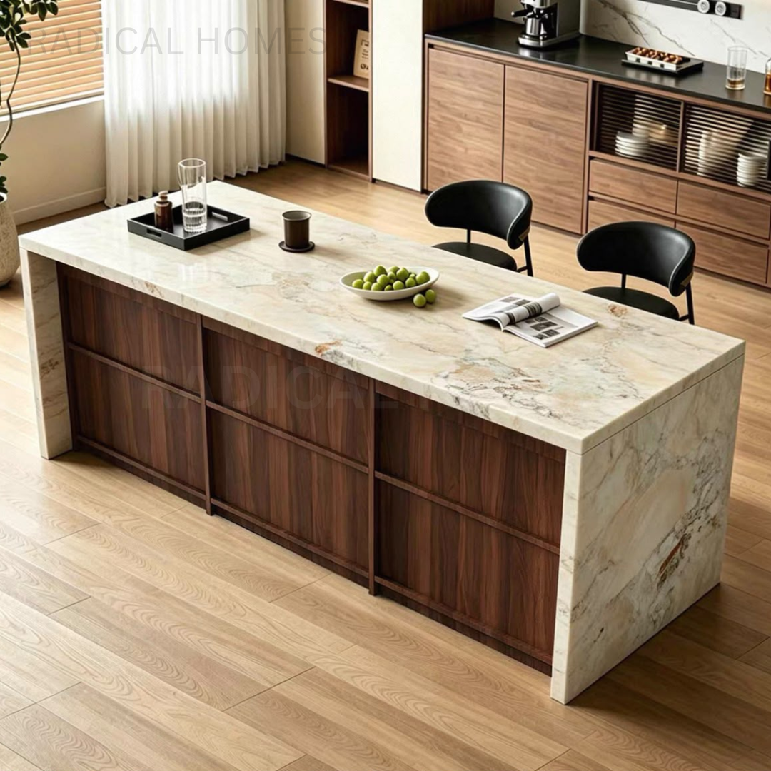 PUORE Modern Luxury Sintered Stone Island Dining Table
