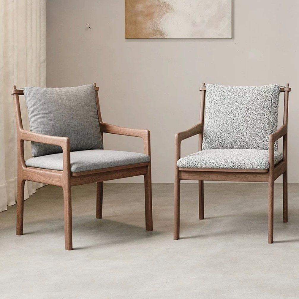 MAREIS Solid Wood Dining Armchair