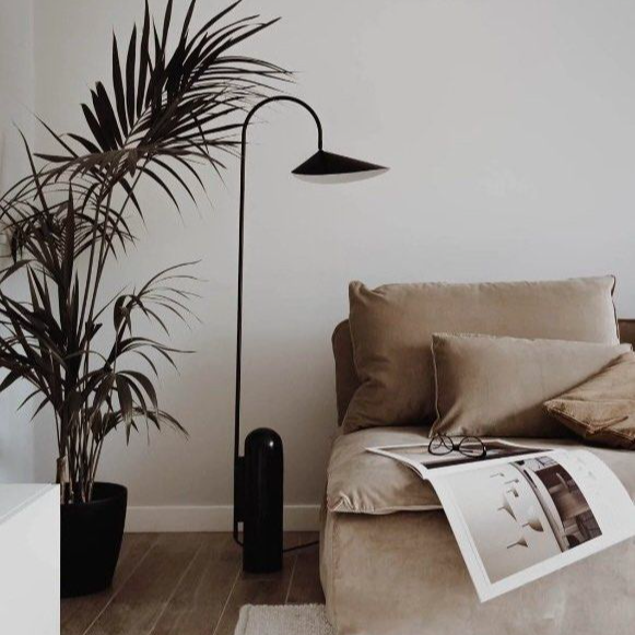 JANGA Modern Marble Floor & Table Lamp