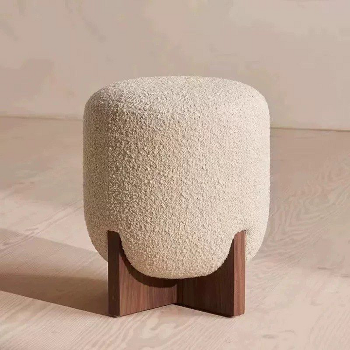 GAMO Modern Boucle Vanity Stool
