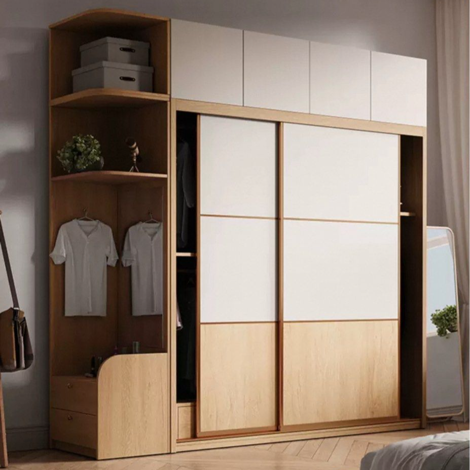 GORO Japandi Solid Wood Wardrobe