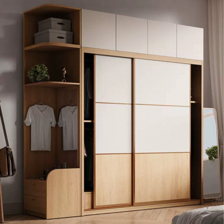GORO Japandi Solid Wood Wardrobe