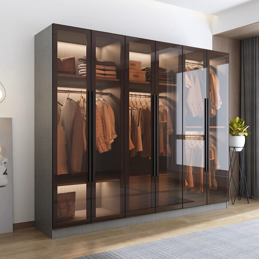 FARRON Modern Glass Wardrobe