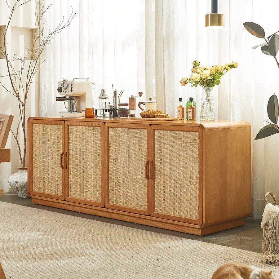 VESARA Rustic Rattan Sideboard – Radical Homes