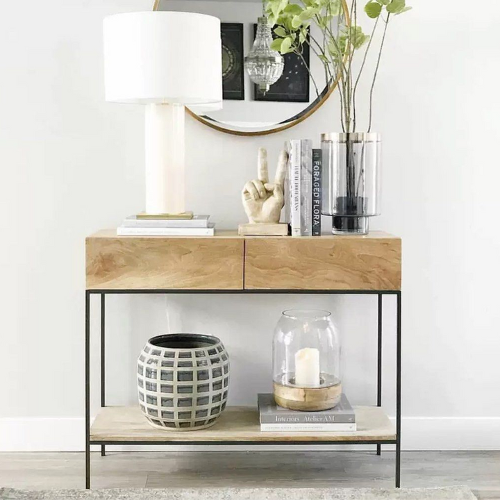 RIKU Solid Wood Console Table