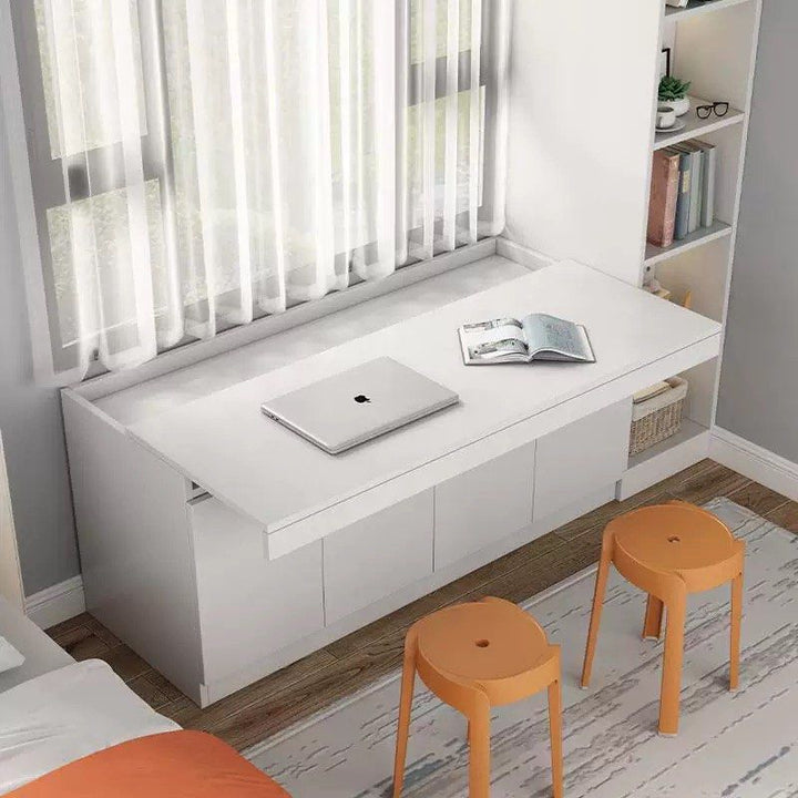 BARZINI Modern Pull-Out Study Table Cabinet