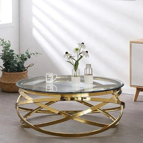 PUGH Modern Glass Coffee Table