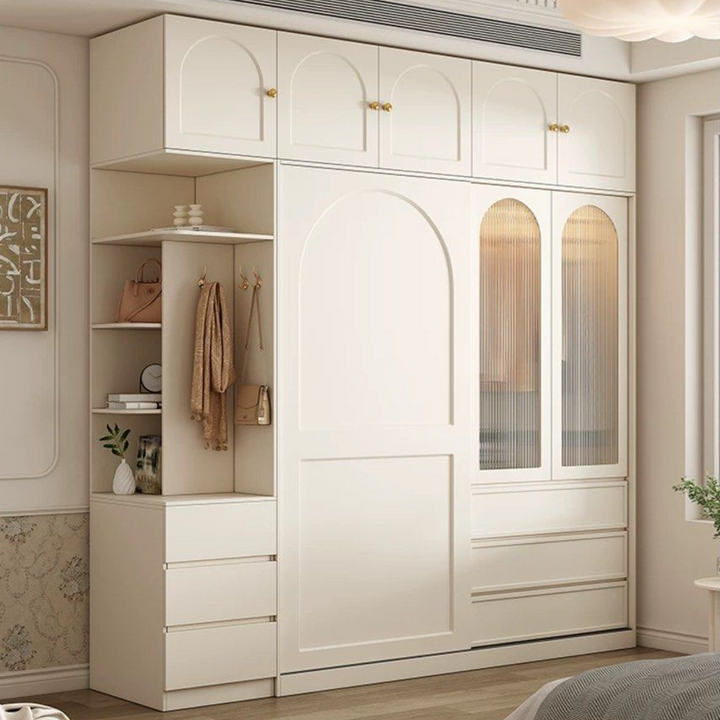 JENNIE Modern Cream Wardrobe