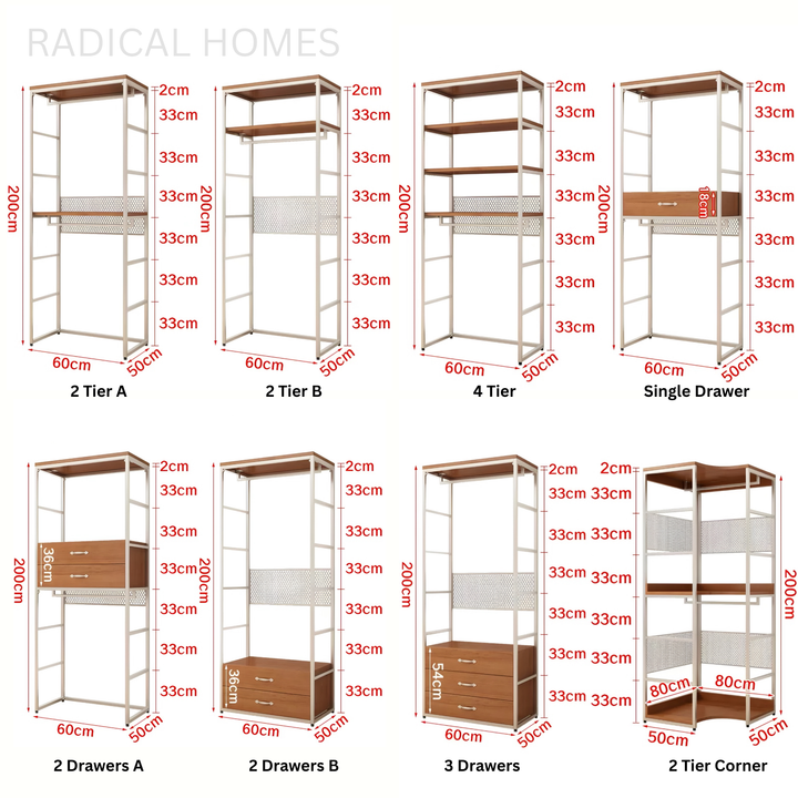 MOTEN Modern Open Concept Wardrobe