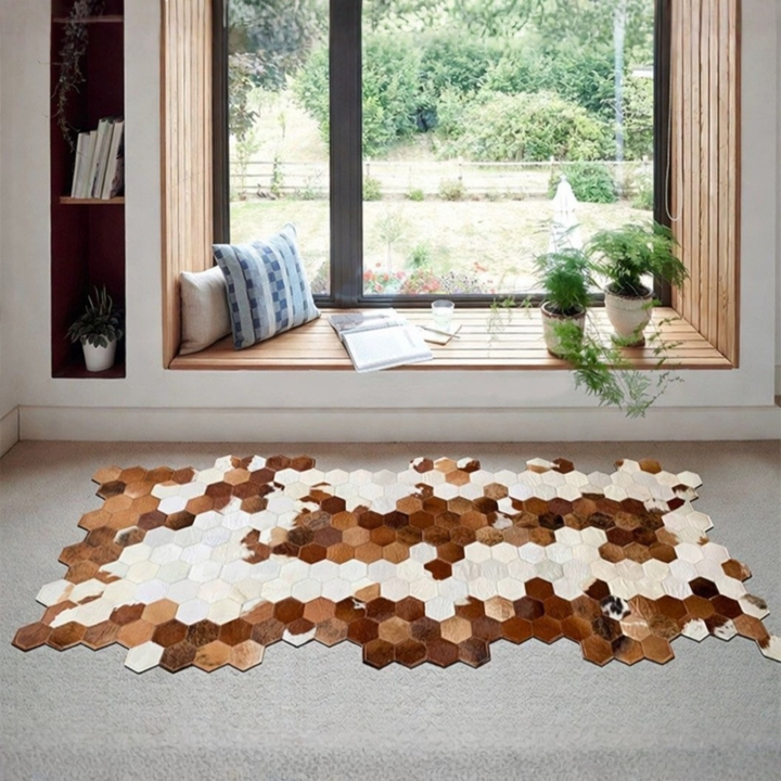 RUFUS Cowhide Leather Rug