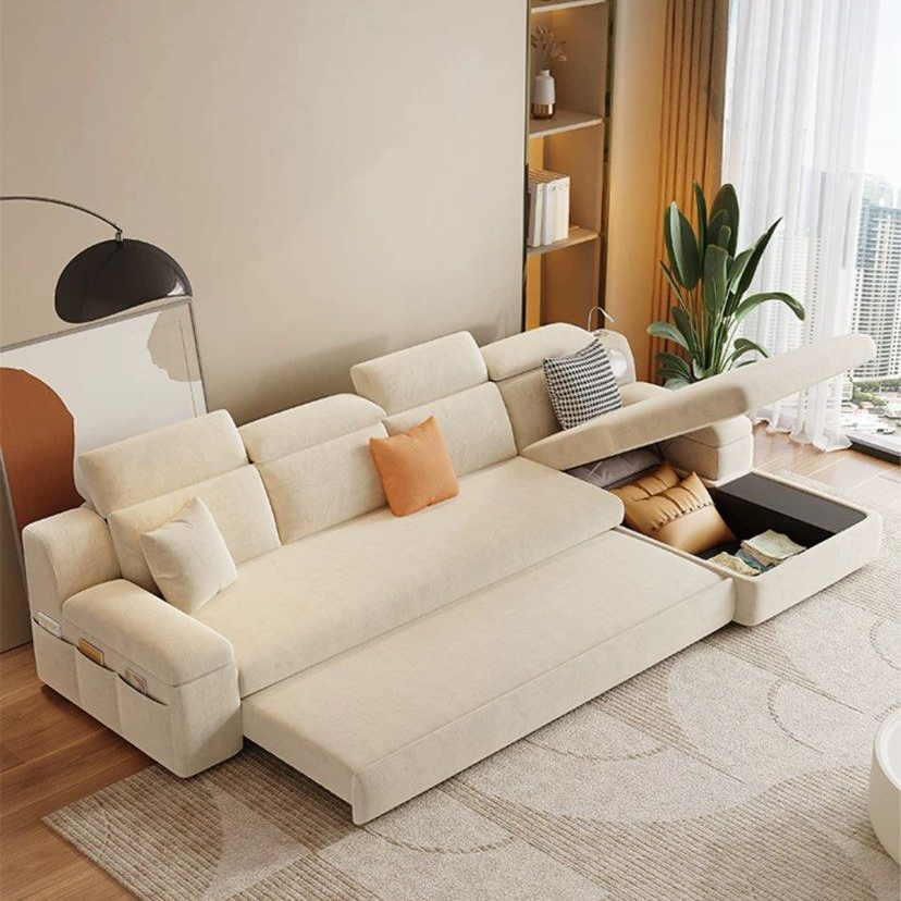 AMIRAE Modern Sofa Bed With Storage
