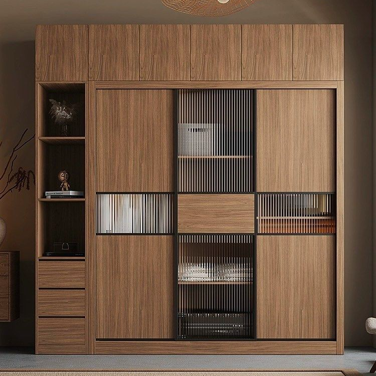 NERVA Modern Walnut Wardrobe