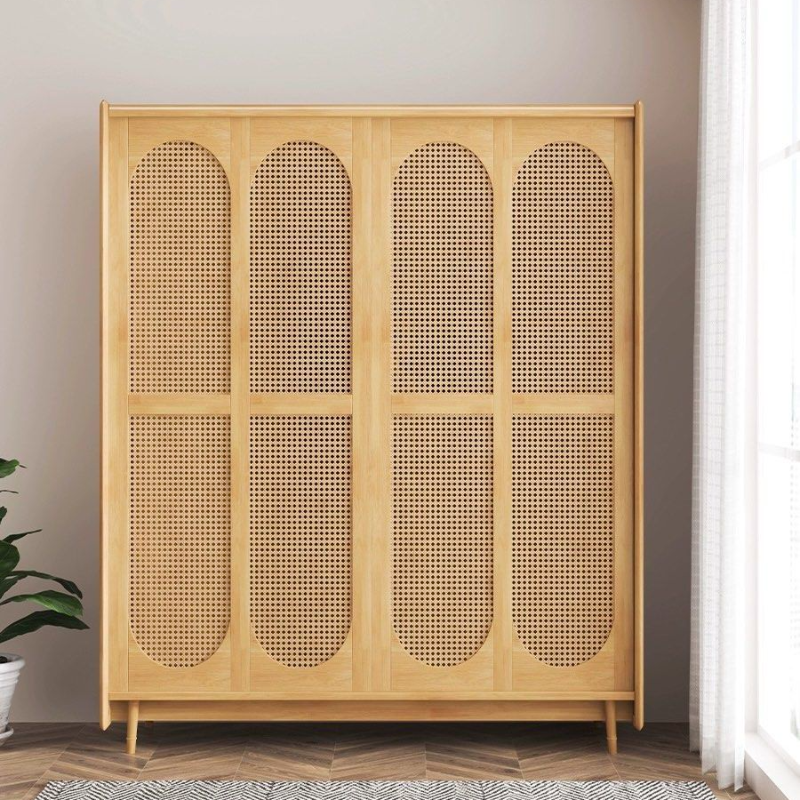 TERTULLIAN Japandi Solid Wood Wardrobe