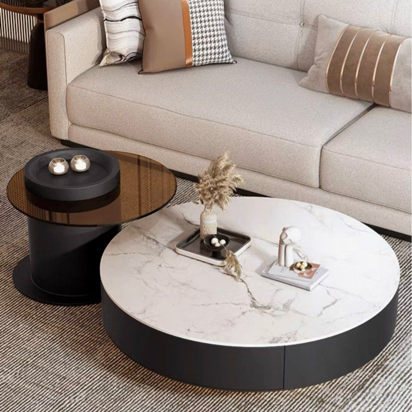 PANSINO Modern Slate Coffee Tables