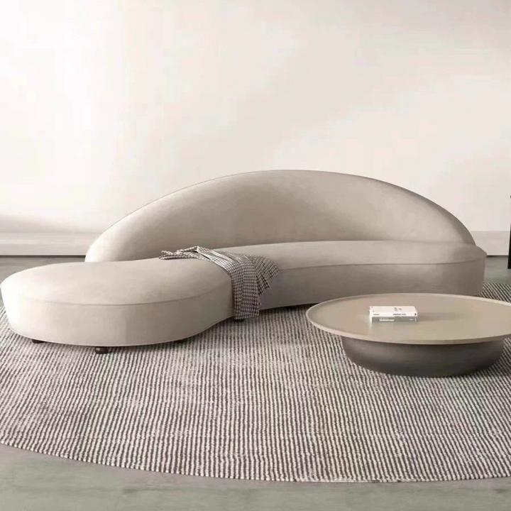 VISTA Modern Curved Fabric Sofa