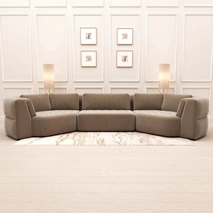 SELENE Modern Velvet U Shape Sofa
