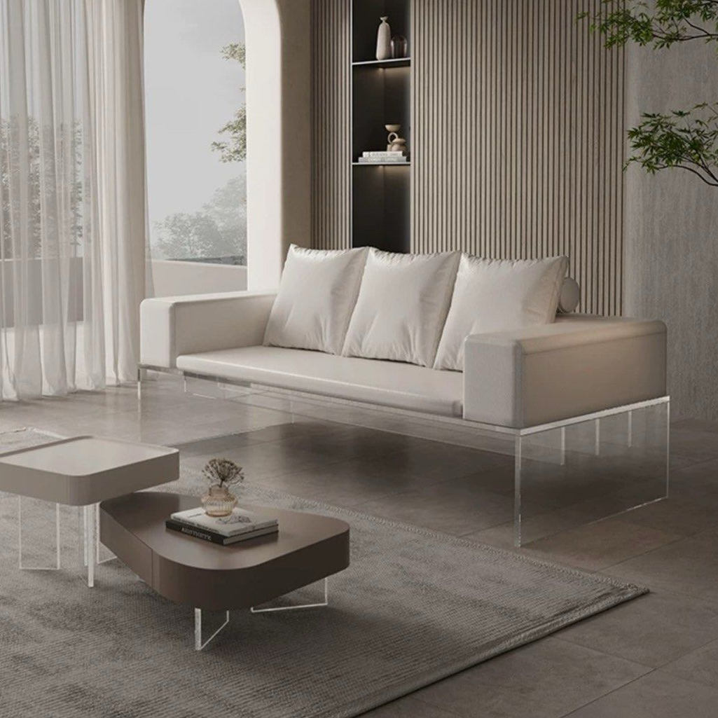 DRUVI Modern Leather Sofa