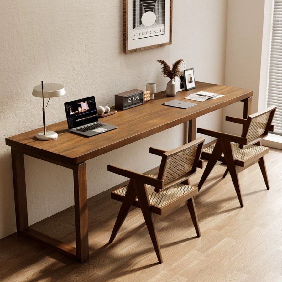 Solid Studio Table ELKE Solid Wood Study Table – Radical Homes