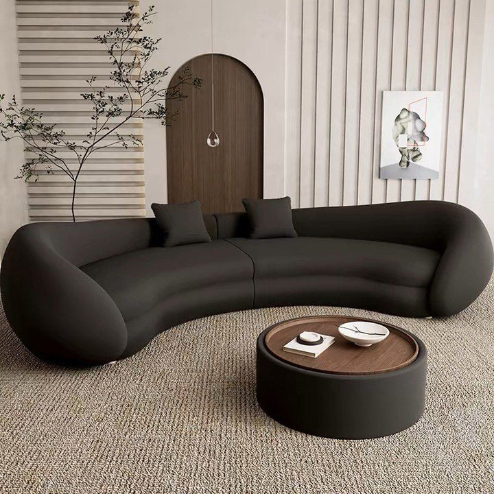 ALBA Modern Curved Velvet Sofa
