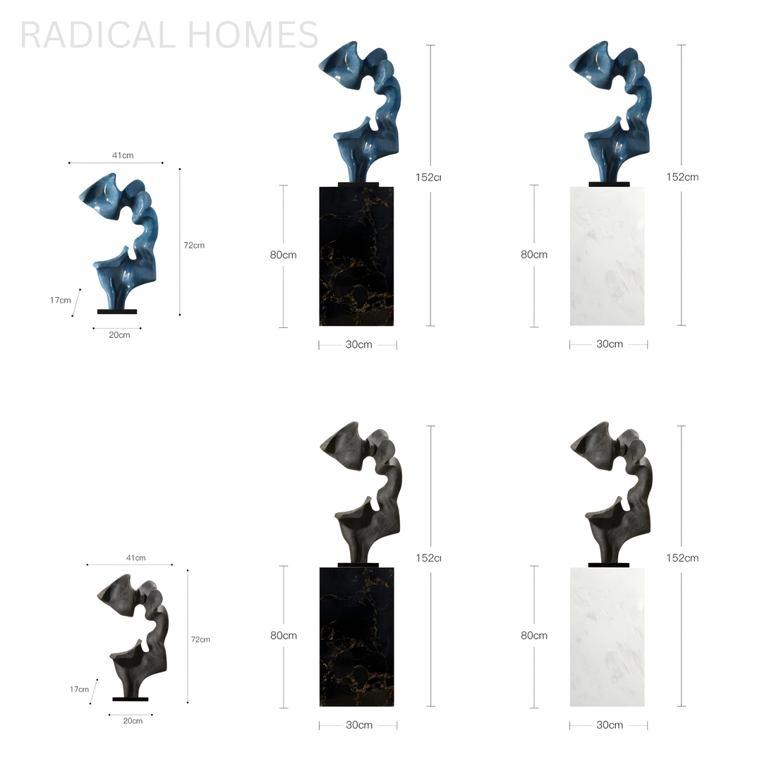 AZUREVA Modern Abstract Sculpture - Radical Homes Singapore
