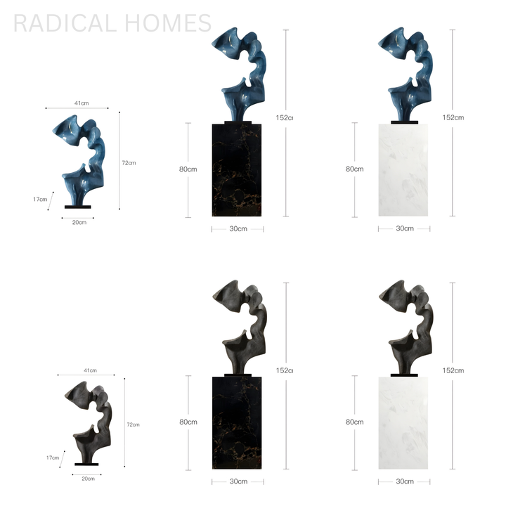 AZUREVA Modern Abstract Sculpture - Radical Homes Singapore