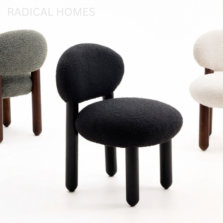 ORSEN Modern Boucle Dining Chair - Radical Homes Singapore
