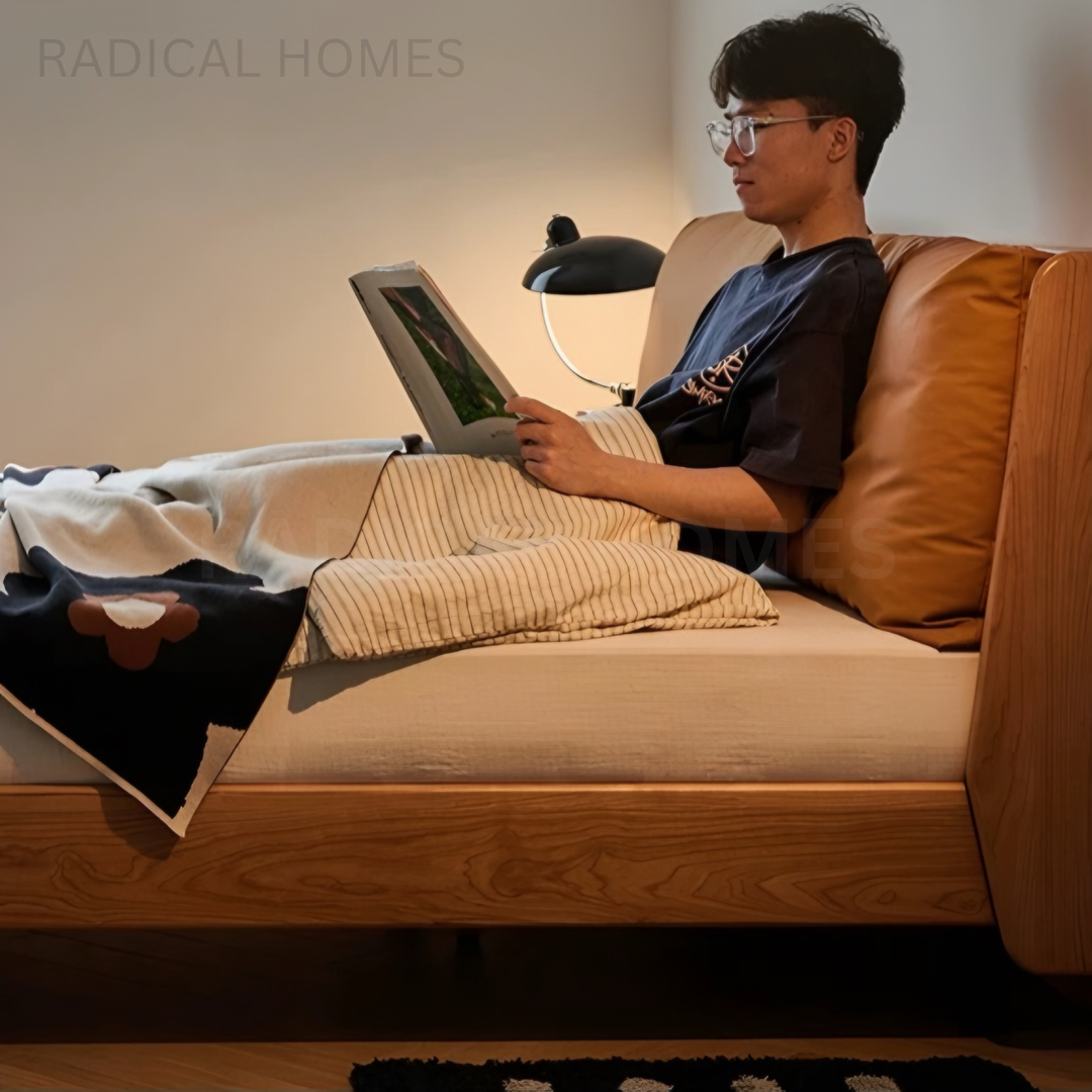 DUON Modern Solid Wood Bedframe - Radical Homes Singapore