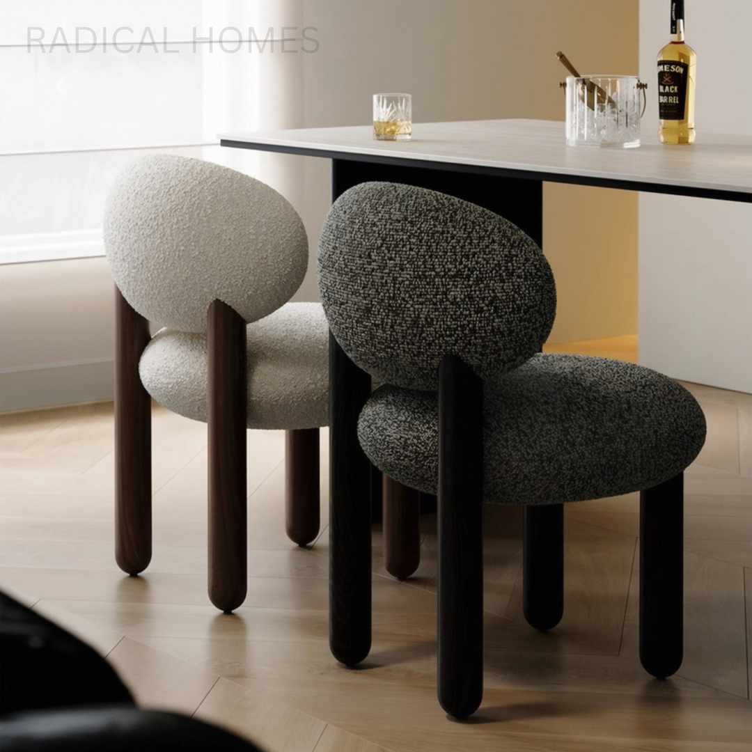 ORSEN Modern Boucle Dining Chair - Radical Homes Singapore