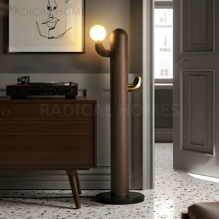 LUSTRE Modern Solid Wood Floor Lamp - Radical Homes Singapore