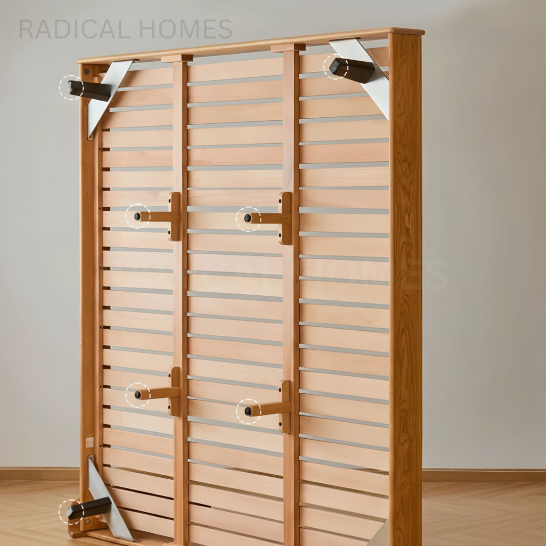 DUON Modern Solid Wood Bedframe - Radical Homes Singapore