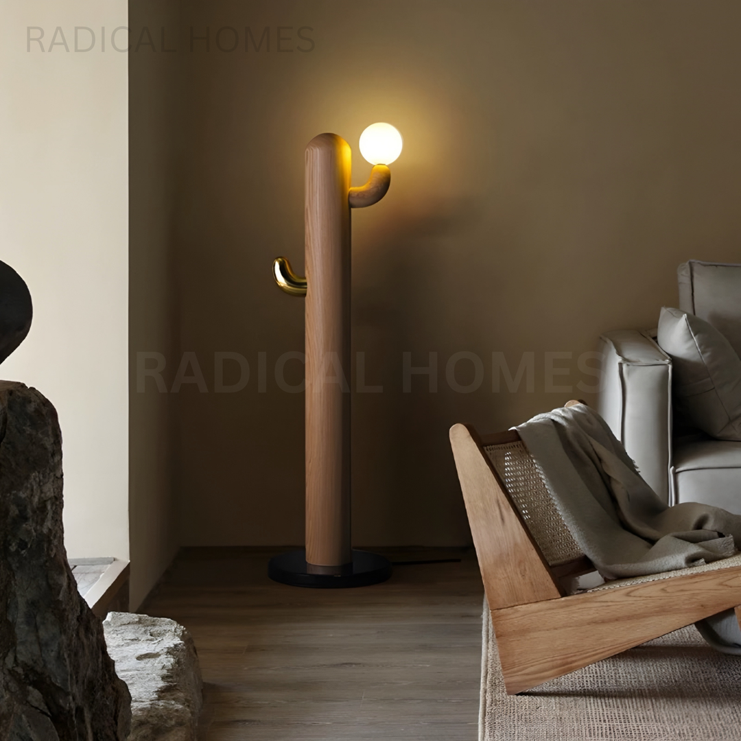 LUSTRE Modern Solid Wood Floor Lamp - Radical Homes Singapore