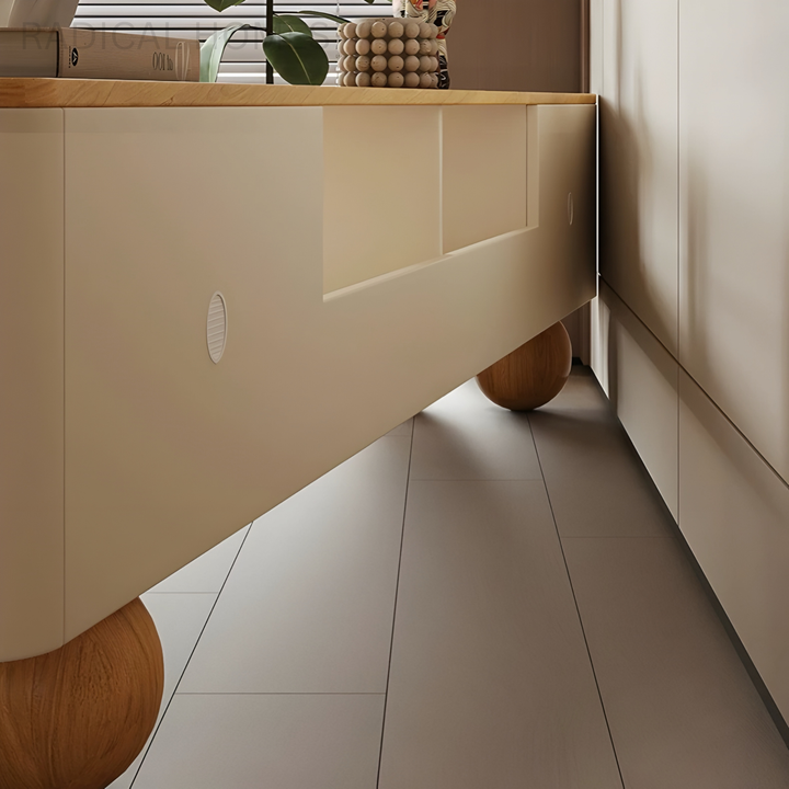 LUNARA Modern Solid Wood TV Console - Radical Homes Singapore