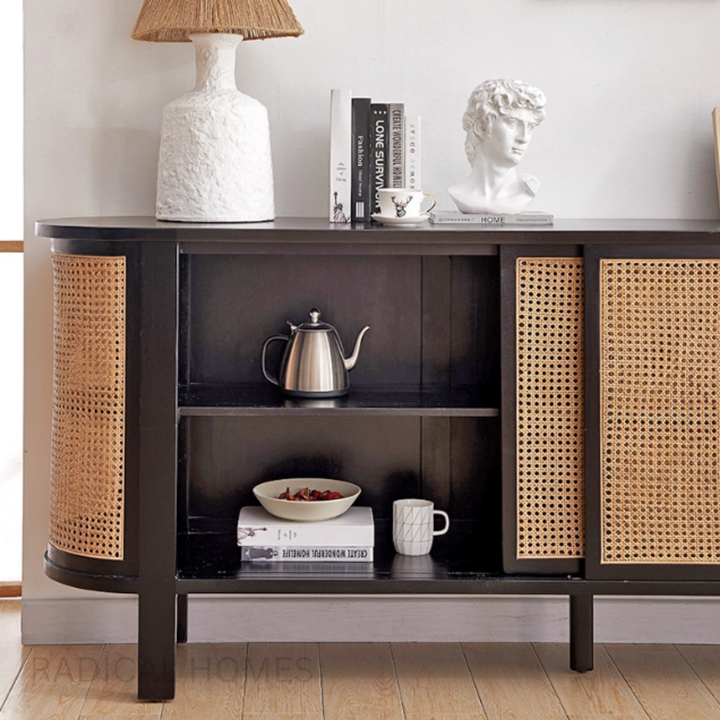 ILUSIO Rustic Rattan Sideboard