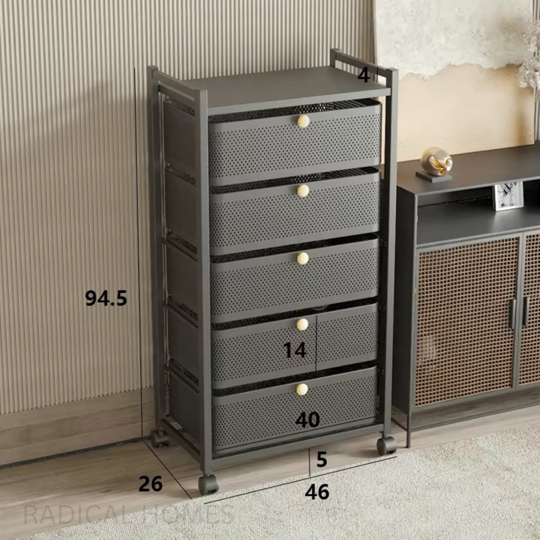 TODE Mobile Utility Drawer Rack - Radical Homes Singapore