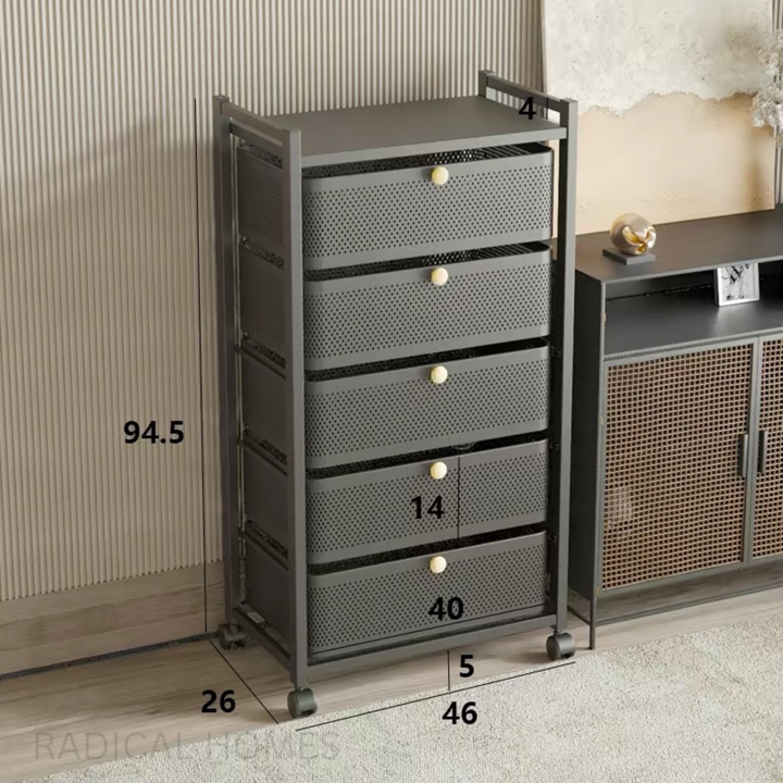 TODE Mobile Utility Drawer Rack - Radical Homes Singapore