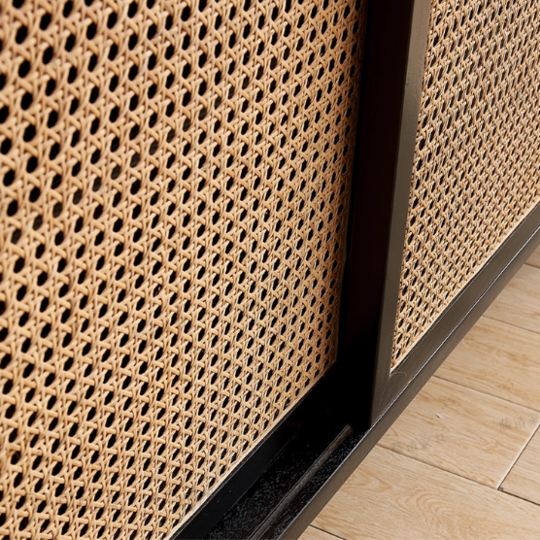 ILUSIO Rustic Rattan Sideboard