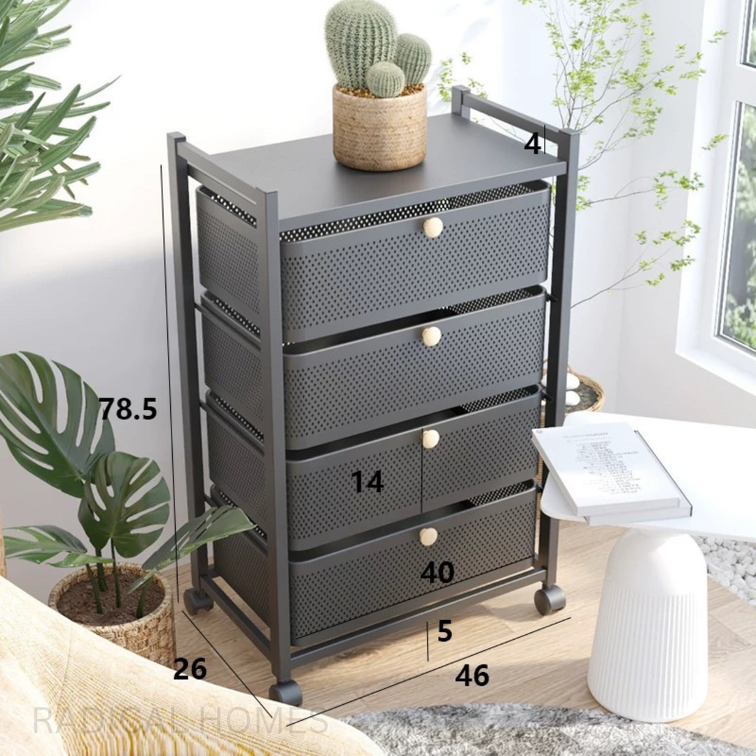 TODE Mobile Utility Drawer Rack - Radical Homes Singapore