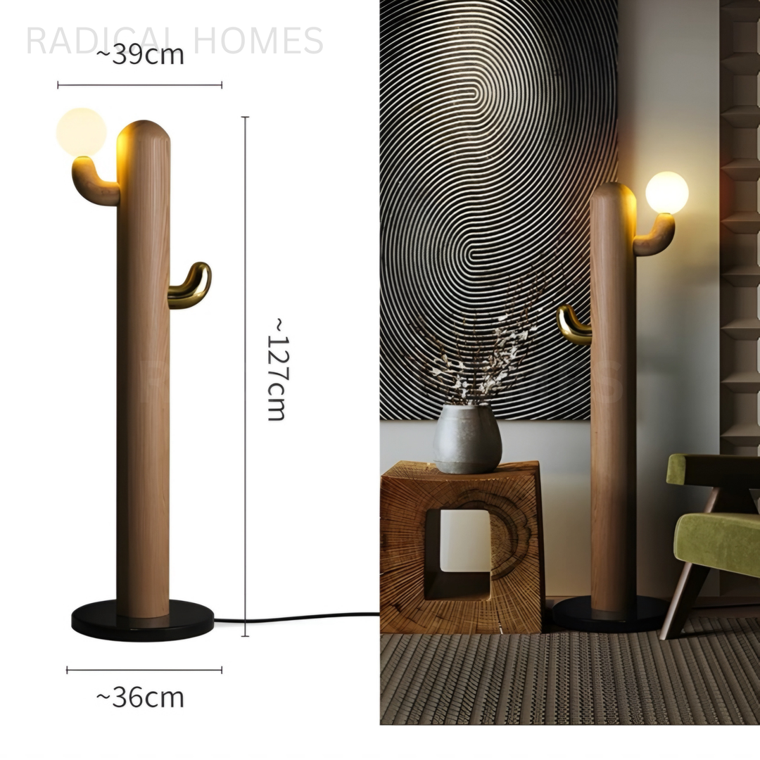 LUSTRE Modern Solid Wood Floor Lamp - Radical Homes Singapore