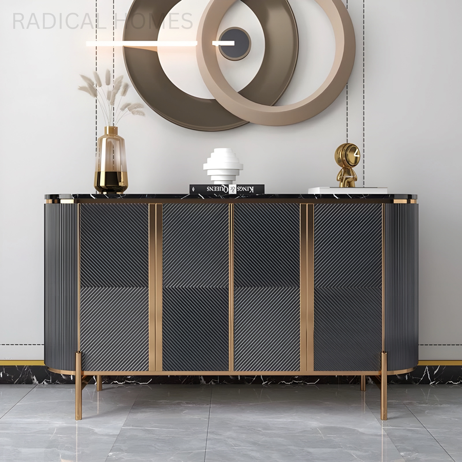 VALTORI Modern Sintered Stone Sideboard - Radical Homes Singapore