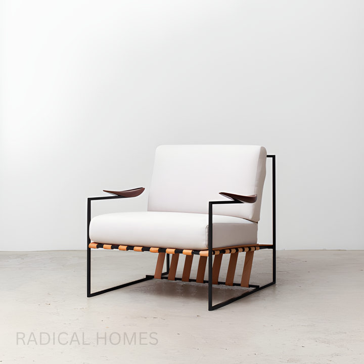 MARKY Minimalist Lounge Chair & Ottoman