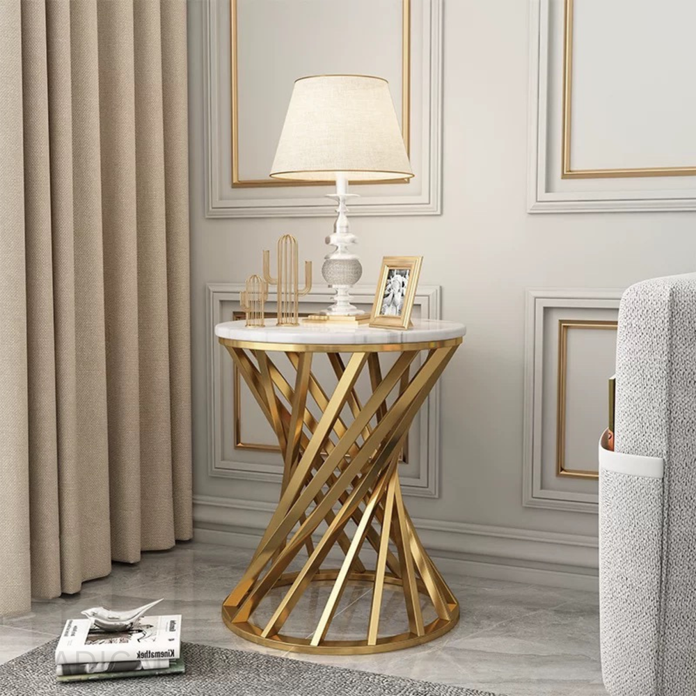 DRUNN Luxury Marble Side Table - Radical Homes Singapore