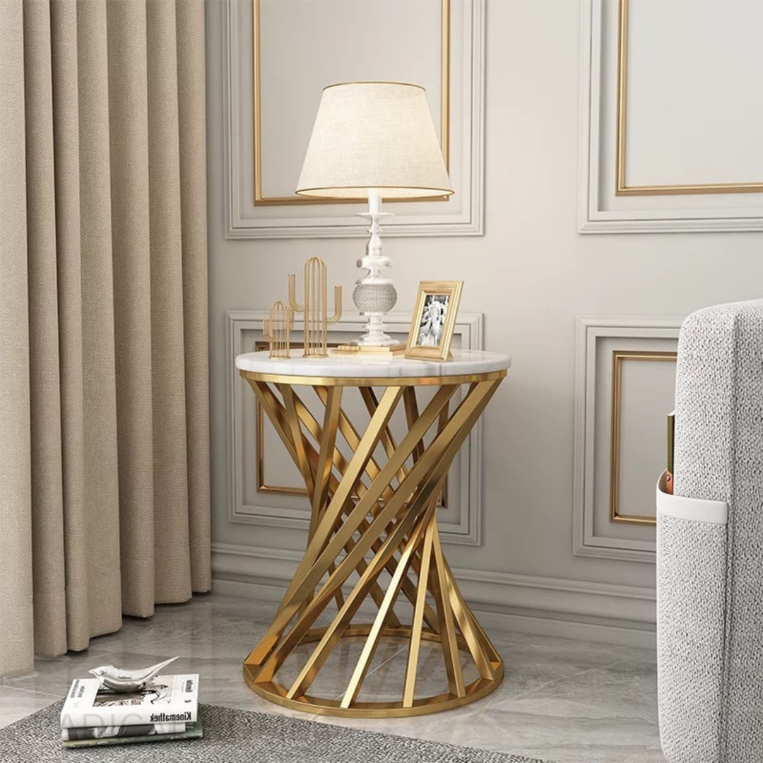 DRUNN Luxury Marble Side Table - Radical Homes Singapore